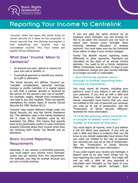 What to report if you need to report income to Centrelink.